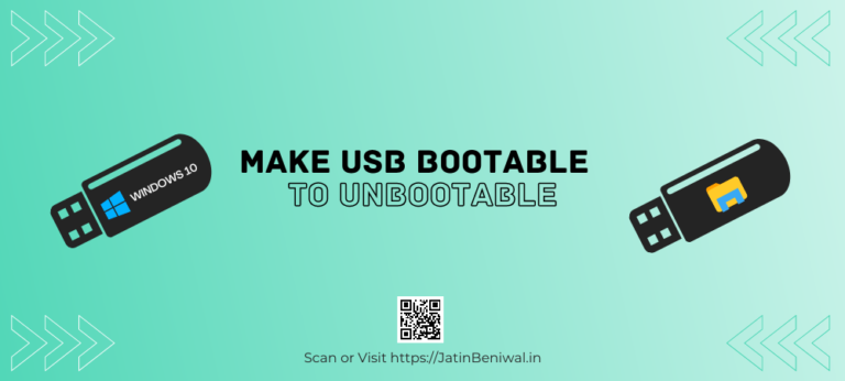 Make a bootable USB unbootable using CMD